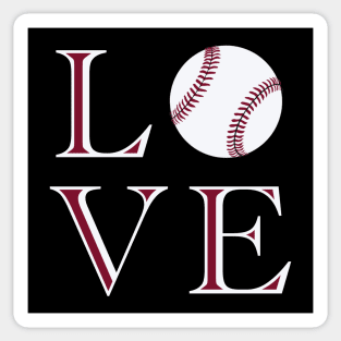 Love for the game of baseball take me out to the ballgame Sticker